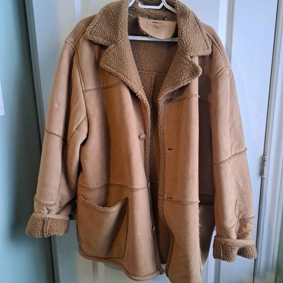 Brown Faux Shearling Coat – Point Zero - Picture 1 of 4